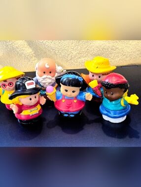 Lot Of 6 "Little People" Fisher-Price Variety. Pre-Owned Good Condition